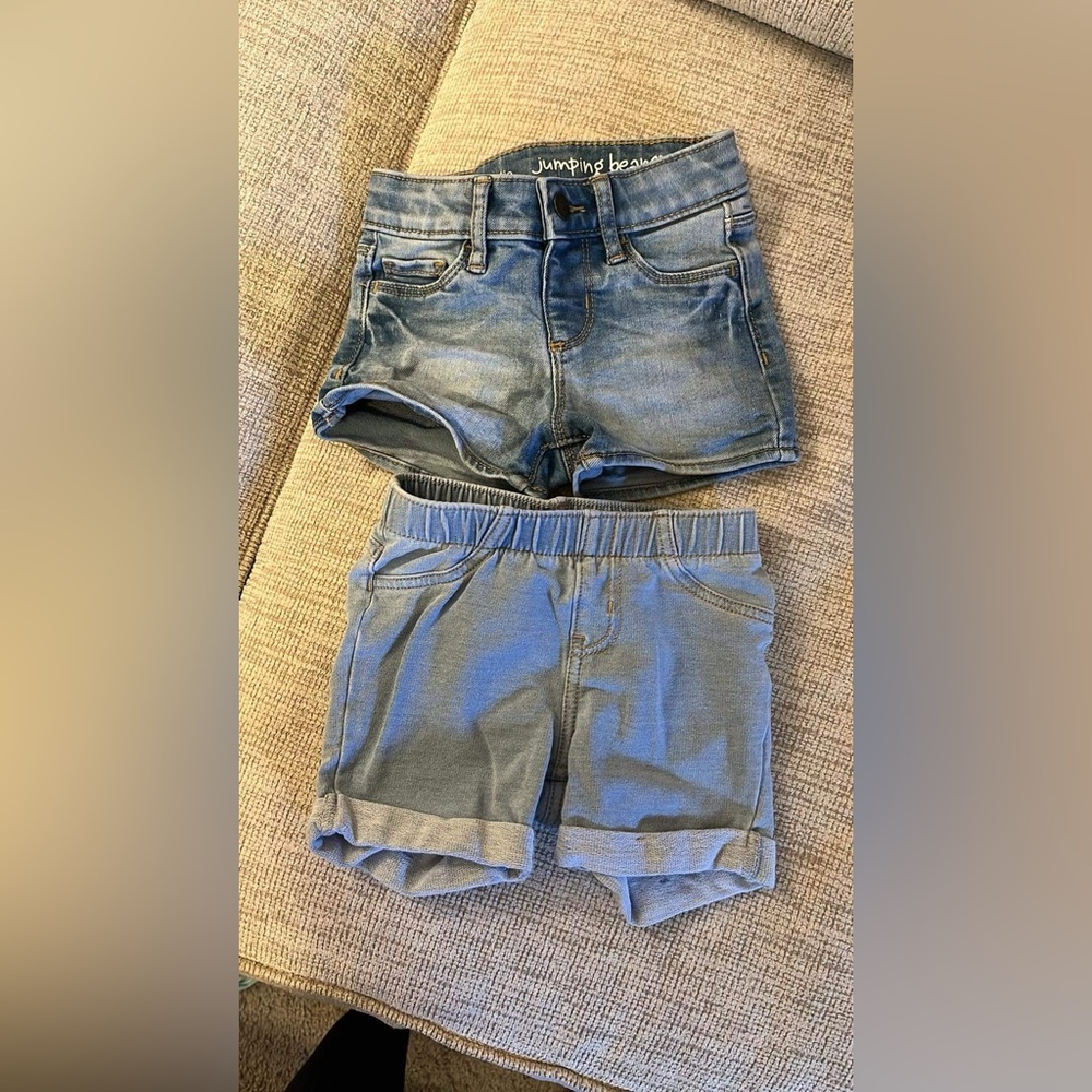 Toddler girl size 2T Jean shorts lot of 2